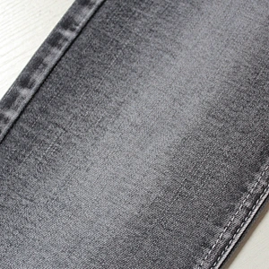 Three By One twill Polyester Viscose Spandex Denim Fabric color blue black and grey