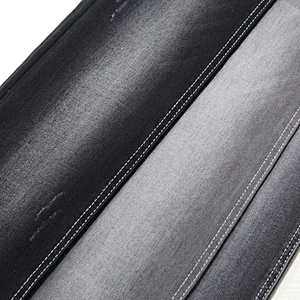 Three By One twill Polyester Viscose Spandex Denim Fabric color blue black and grey