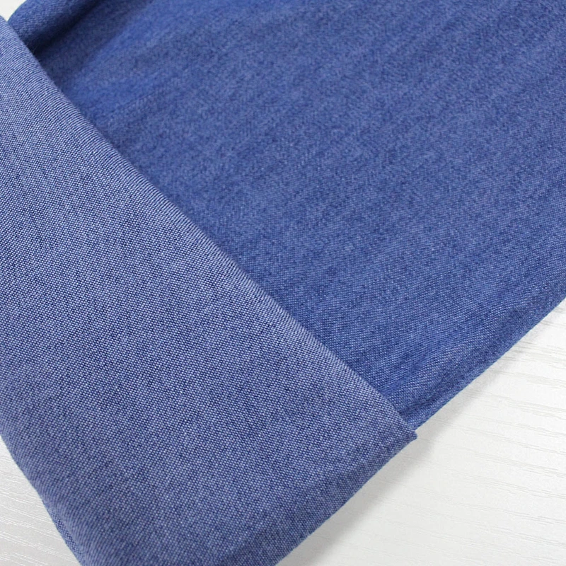 Top quality 100% cotton 32s*32s blue woven denim fabric