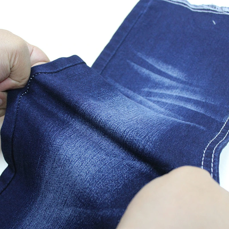 High Quality stock blue polyester cotton tc denim fabric for jeans