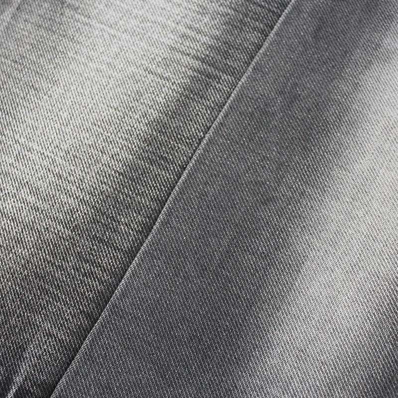 factory price black cotton polyester spandex stretch denim jeans fabric for trousers