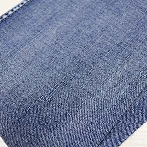 Blue washed stretch denim fabric for jeans