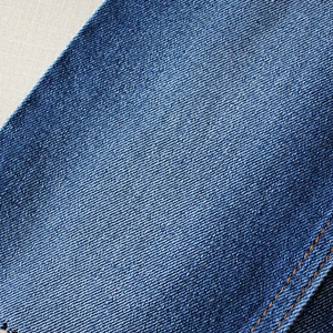 Fashion women twill recycled textile denim fabric wholesale