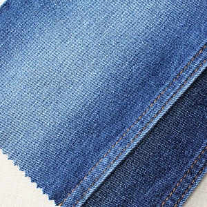 Fashion women twill recycled textile denim fabric wholesale