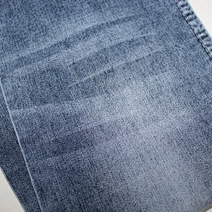 Top quality blue jacquard denim jean fabric
