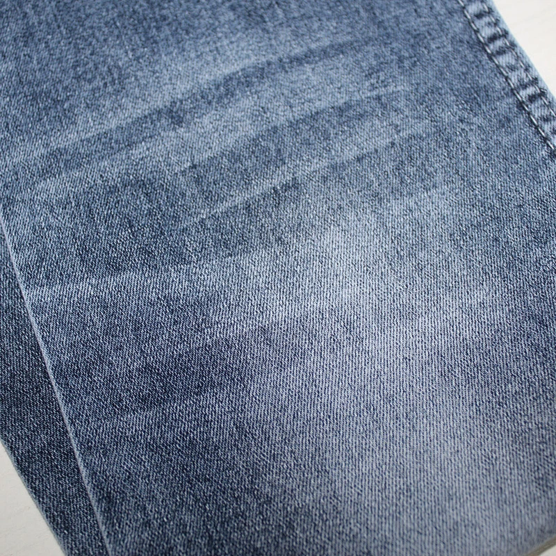 Top quality blue jacquard denim jean fabric