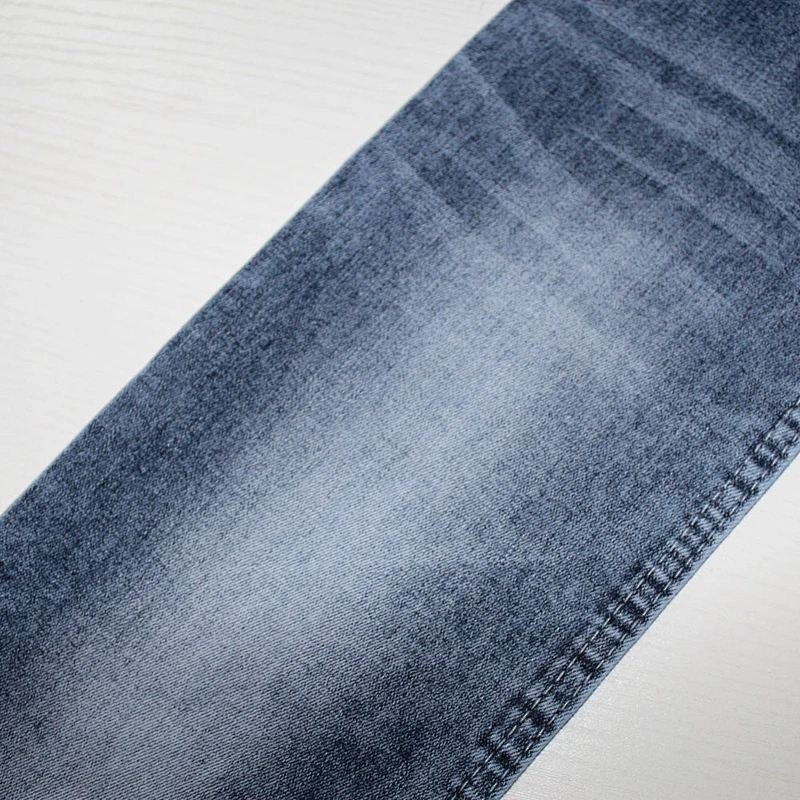 Top quality blue jacquard denim jean fabric