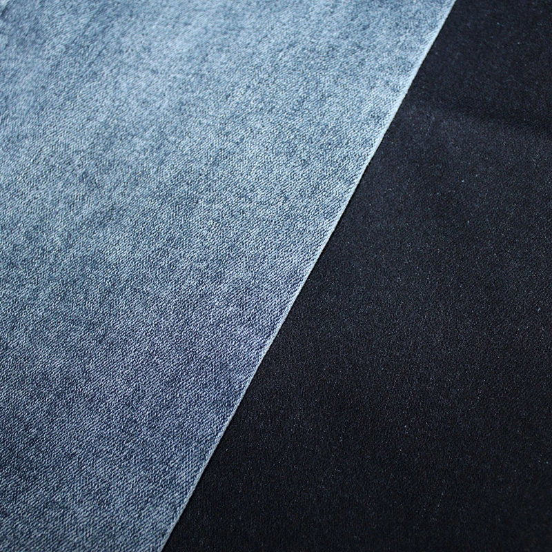 Top quality blue jacquard denim jean fabric