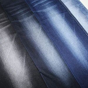 Top quality blue jacquard denim jean fabric