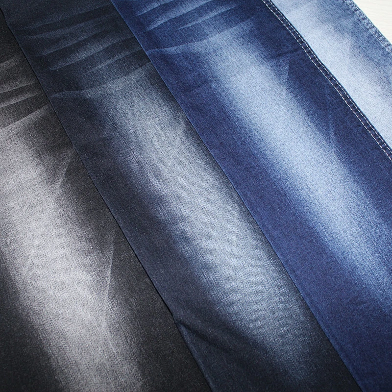 Top quality blue jacquard denim jean fabric