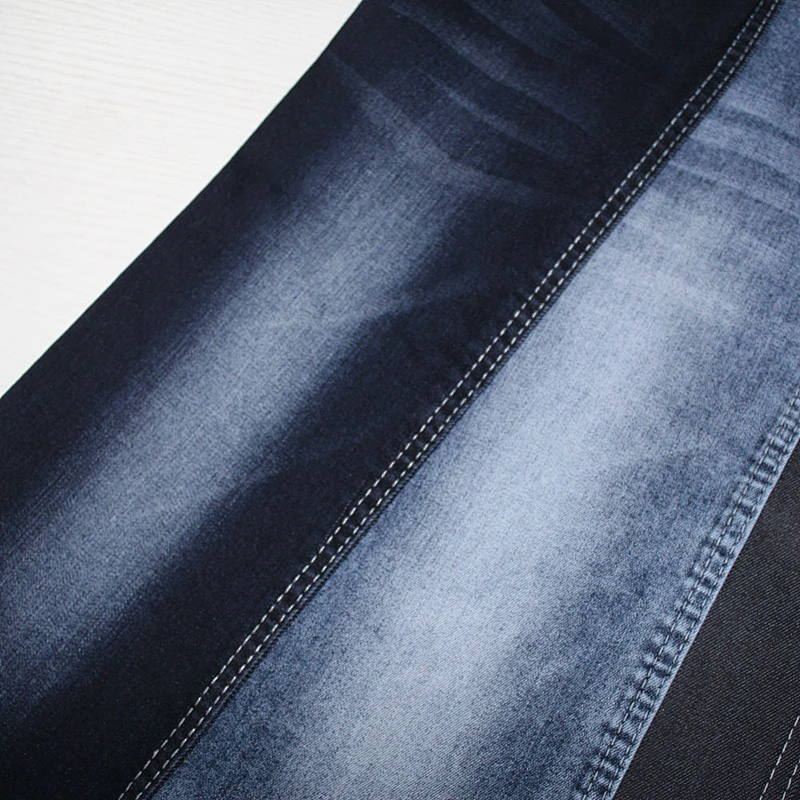 Top quality blue jacquard denim jean fabric