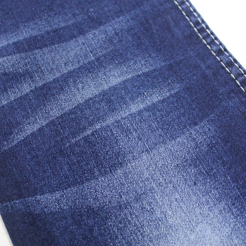 Top quality blue jacquard denim jean fabric