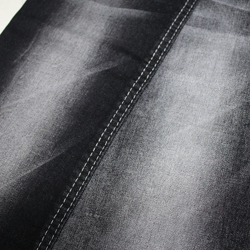Top quality blue jacquard denim jean fabric