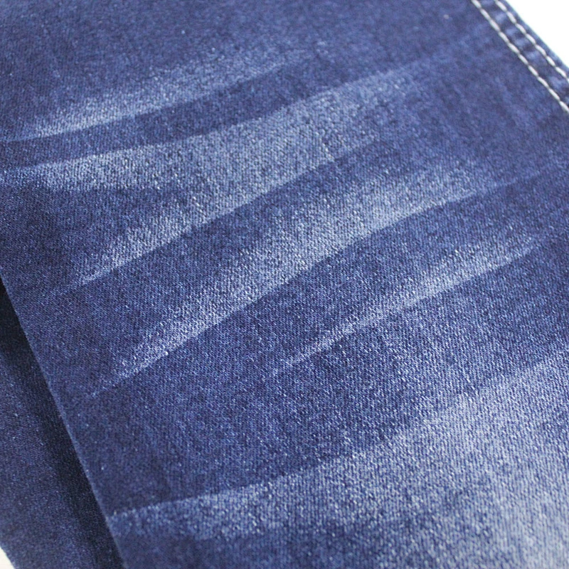 Top quality blue jacquard denim jean fabric