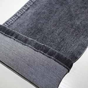 Top quality blue jacquard denim jean fabric