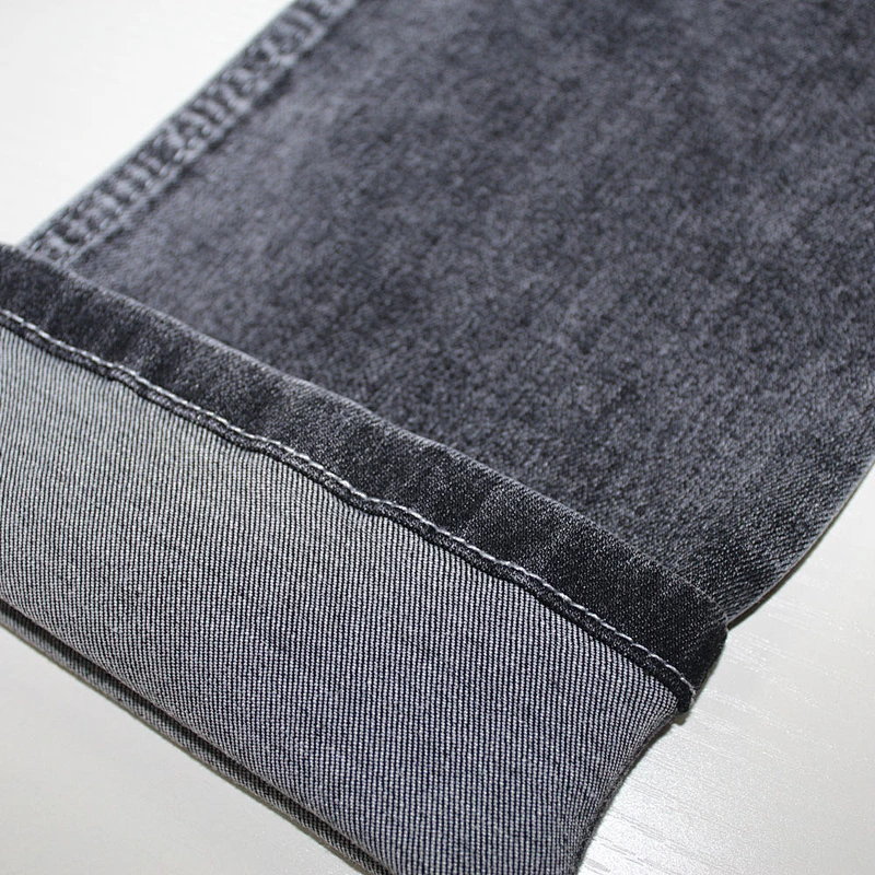 Top quality blue jacquard denim jean fabric