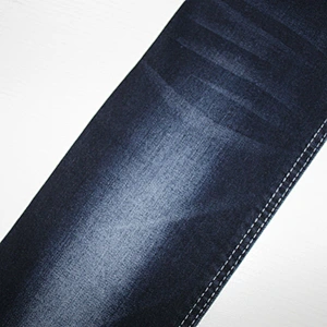 Top quality blue jacquard denim jean fabric
