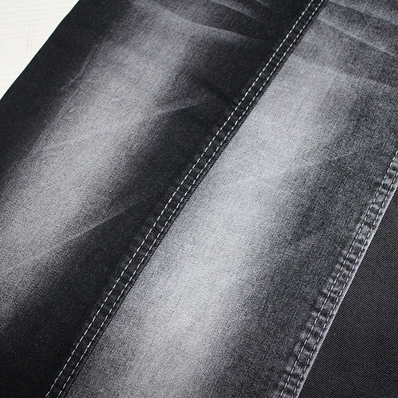 Top quality blue jacquard denim jean fabric