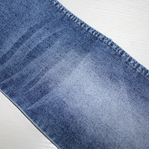 Top quality blue jacquard denim jean fabric