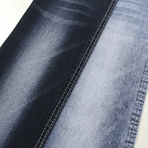 Top quality blue jacquard denim jean fabric