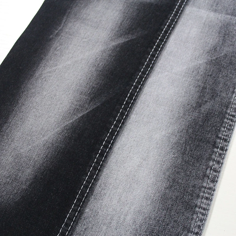 Top quality blue jacquard denim jean fabric