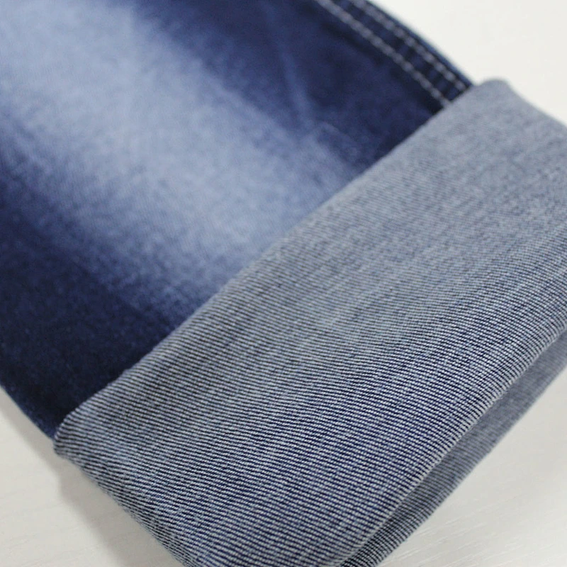 Top quality blue jacquard denim jean fabric