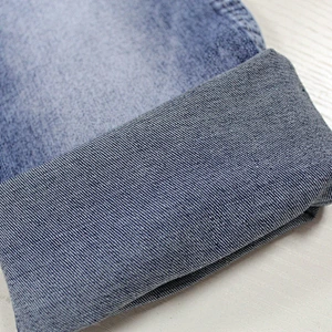 Top quality blue jacquard denim jean fabric