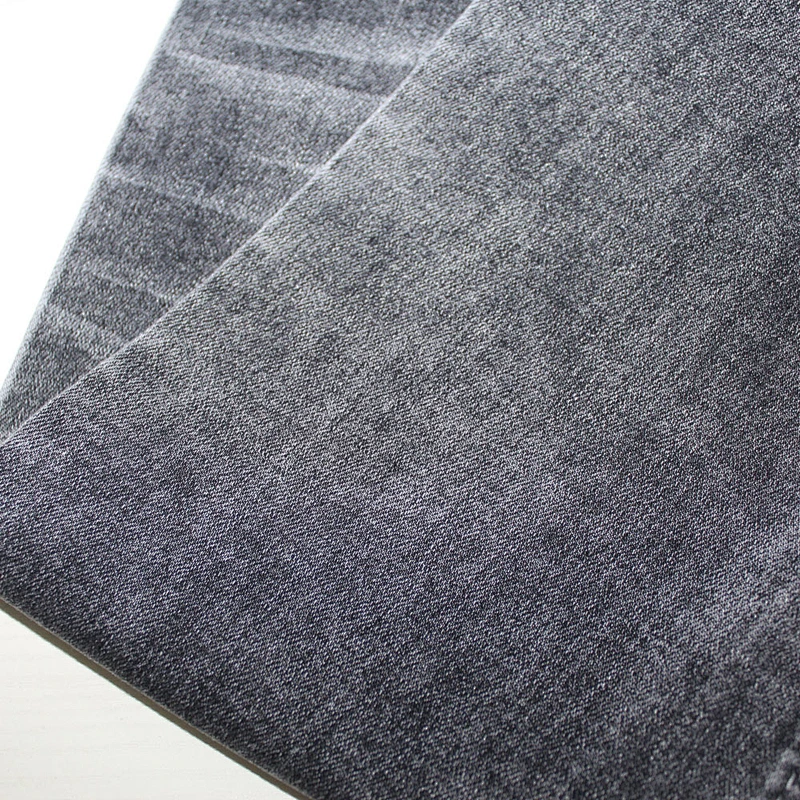 Top quality blue jacquard denim jean fabric