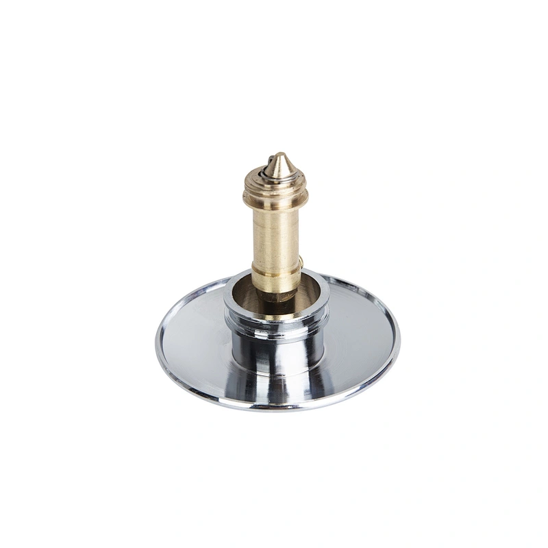 Bathroom Sink Drain without Overflow, Pop up Drain Stopper with Big Cap, for Vessel Sink, Chrome