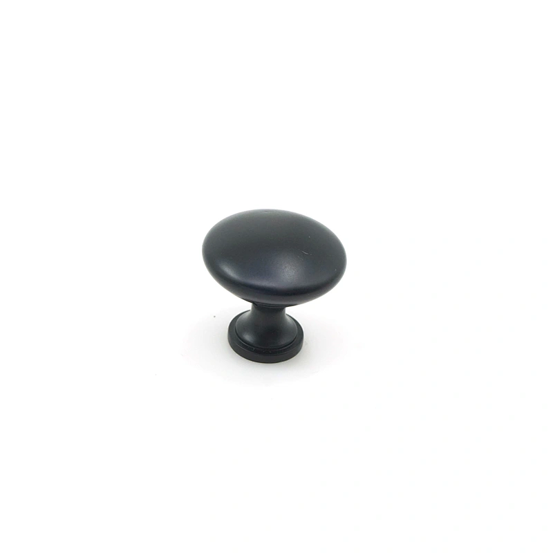 Zinc and steel knob
