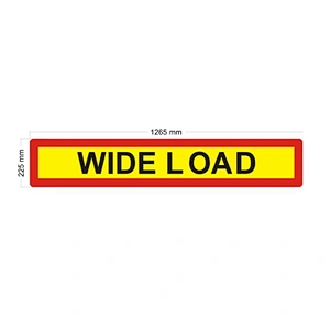WIDE LOAD Plate 