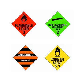Dangerous goods sign A.D.R. Labels