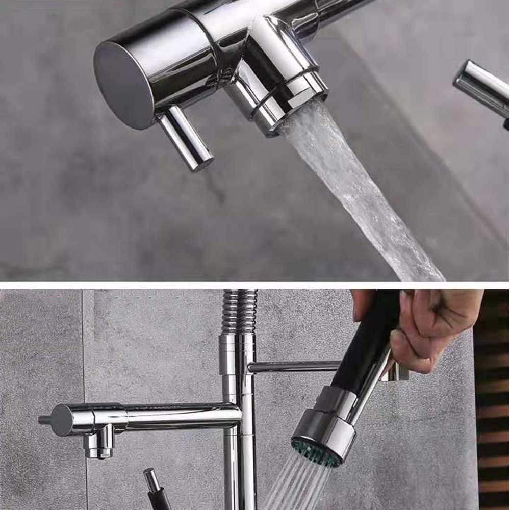 Dual Spout Kitchen Faucet