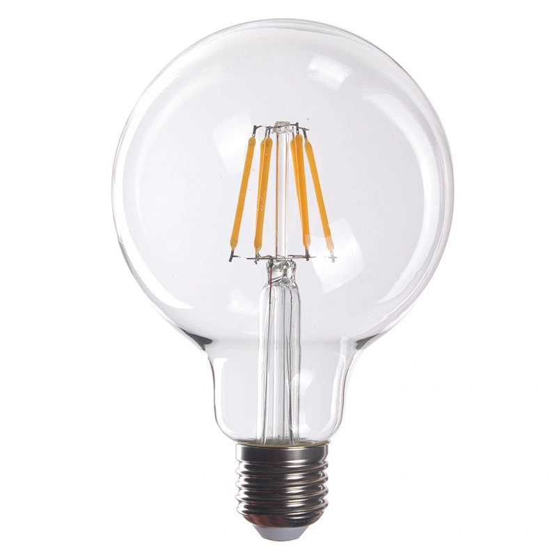 2W 4W 6W 8WClear Vela de cristal Iluminación para el hogar Lámpara de tungsteno de ahorro de energía Bombilla de filamento LED