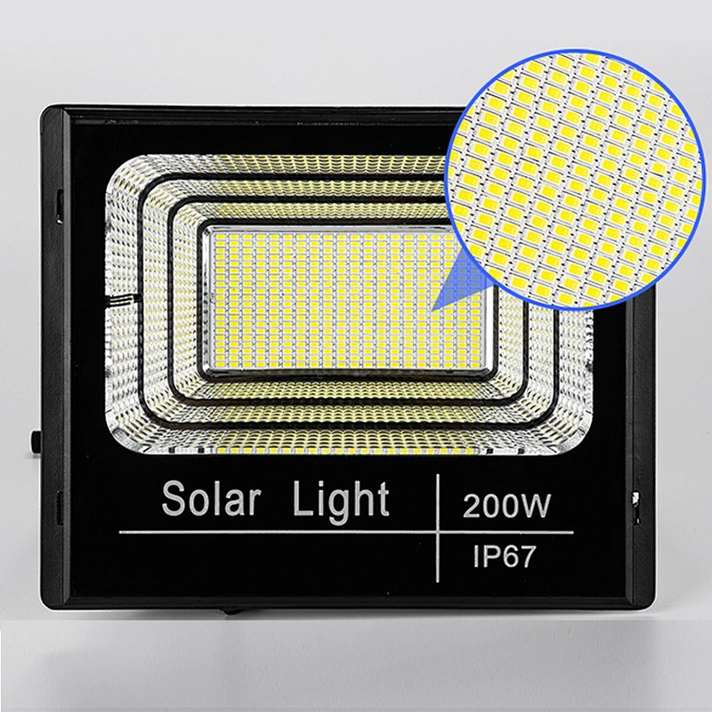 25W50W100w Reflector de luz de inundación solar LED Reflector solar Luz de inundación LED