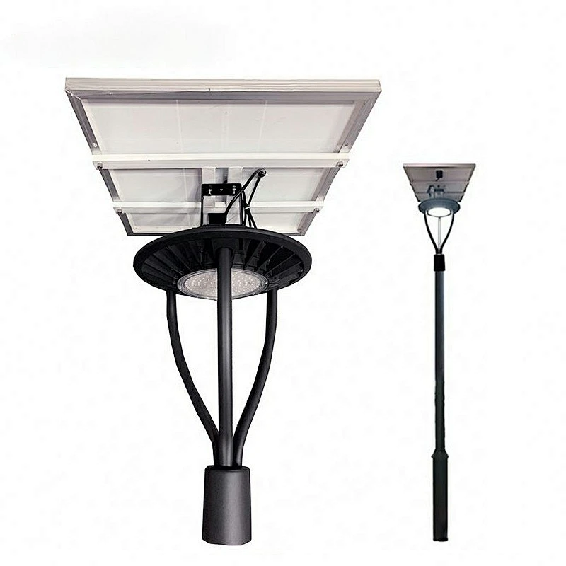 2020 nueva lámpara de exterior poste de luz impermeable al aire libre LED luz de jardín con gran Panel Solar