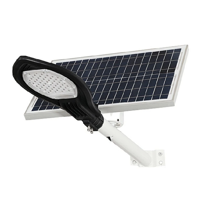 China Manufacturetrs NUEVO diseño 50 100 Watt 30W Energía solar Lámpara de luz de calle LED