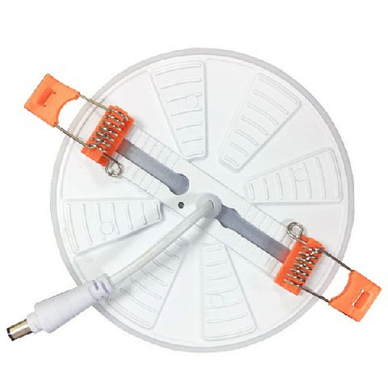 China Hot Sale Cutout Hole Size Adjustable Frameless Round Downlight Recessed Square Ceiling 9w 18w Led Panel Light