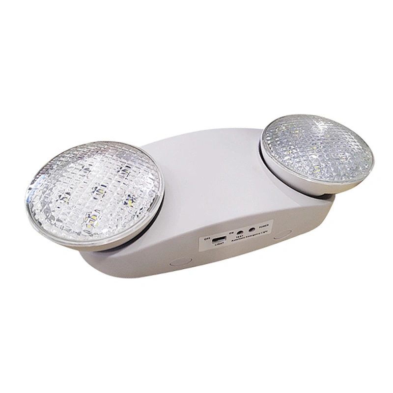 Fabricantes de luces de alta calidad, venta al por mayor, nueva luz de emergencia LED de doble cabezal recargable inteligente