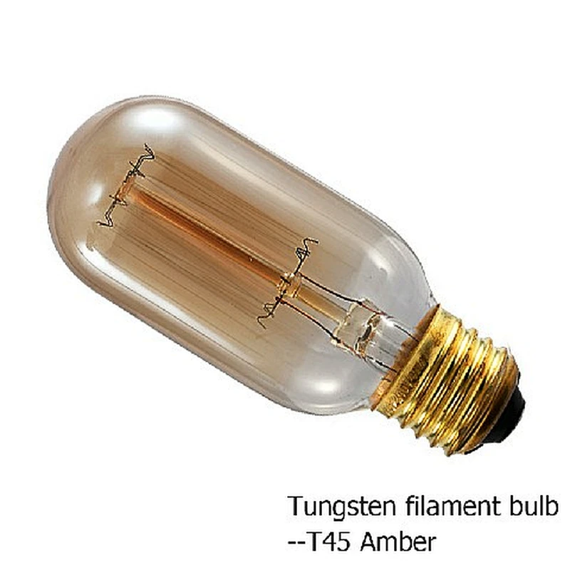 China Decorative lamp vintage edison T45 T30 110v 220v housing 360 degree 8w 12w 3000k 4000k E27 led filament bulb