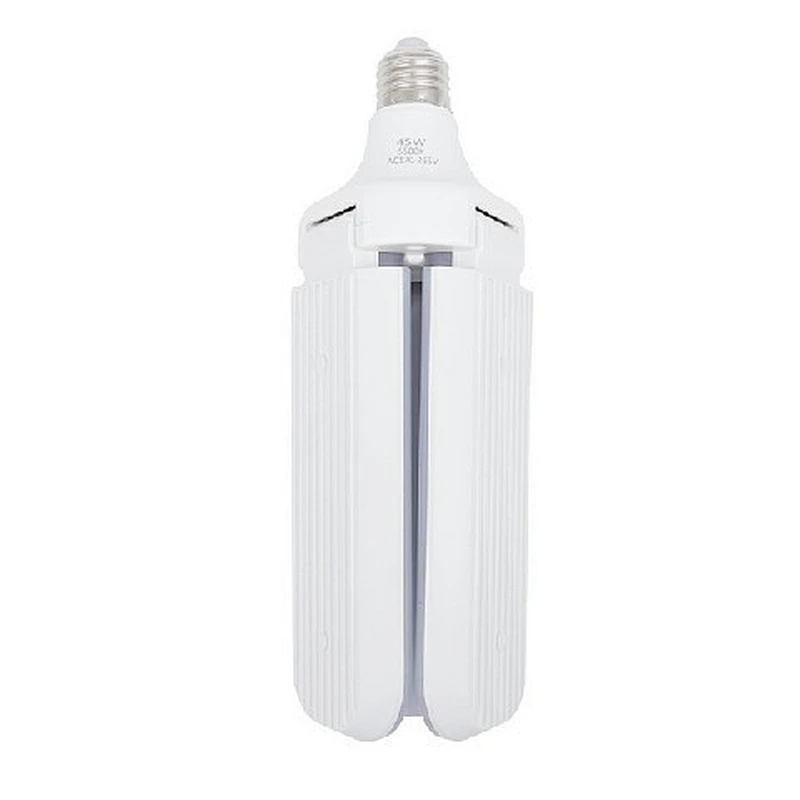 Gran oferta 2020, 45W, hoja de ventilador plegable de alto brillo, bombilla LED E27 Base 3000K 6500K, blanco cálido/blanco natural/blanco frío 50000