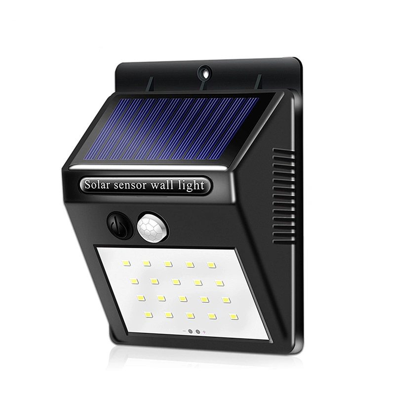 Luz solar al aire libre del sensor de movimiento de la luz IP65 del LED, luz de la pared, farola solar