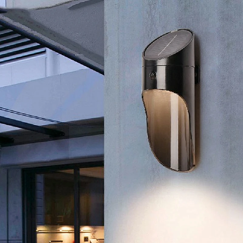 Fabricantes de China de alta calidad para interiores y exteriores con sensor de radar IP65, decoración de iluminación, luces solares de jardín modernas, lámpara de pared LED, luz de pared elegante