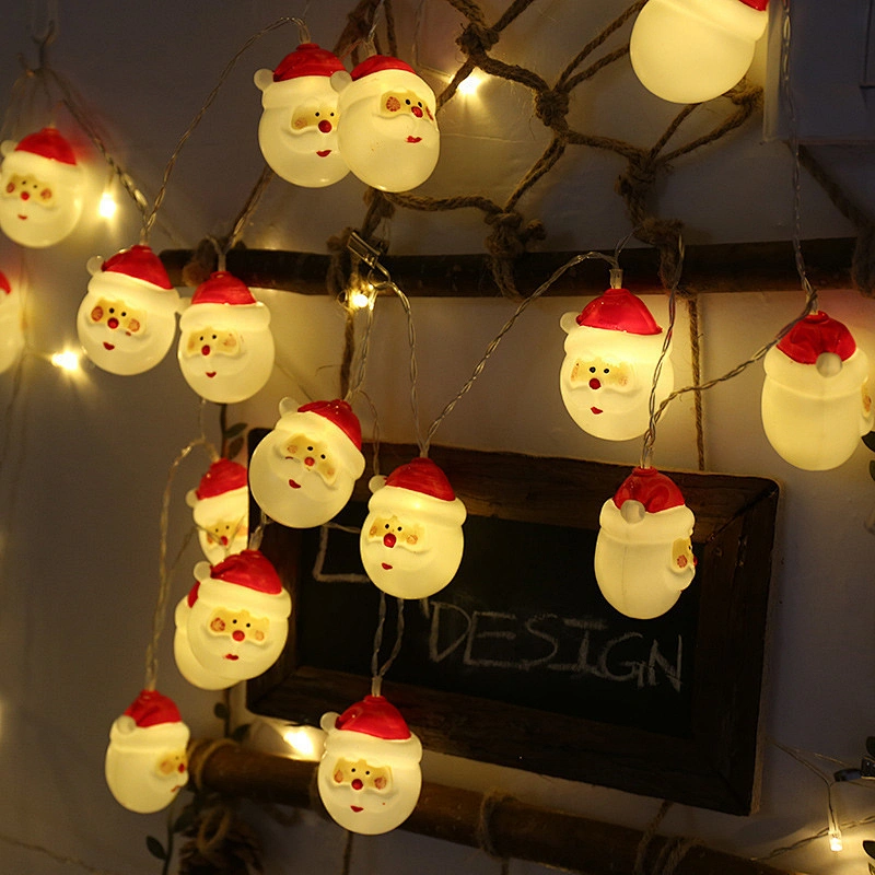 Luces decorativas impermeables con luces LED de Papá Noel 50M Luces decorativas navideñas