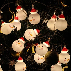 Luces decorativas impermeables con luces LED de Papá Noel 50M Luces decorativas navideñas