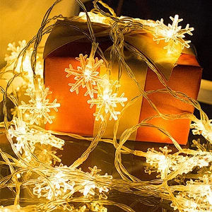 Luces decorativas impermeables con luces LED de Papá Noel 50M Luces decorativas navideñas