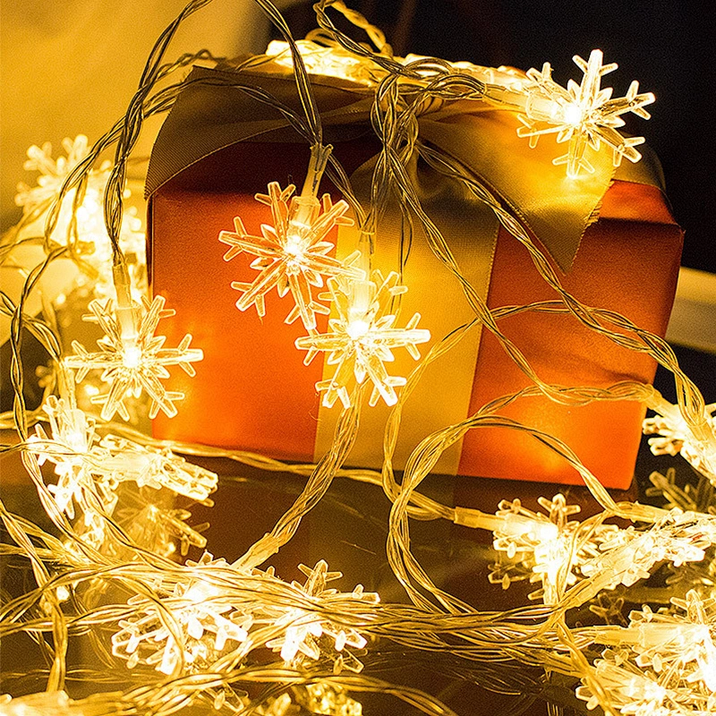 Luces decorativas impermeables con luces LED de Papá Noel 50M Luces decorativas navideñas
