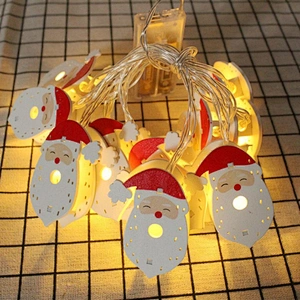 Luces decorativas impermeables con luces LED de Papá Noel 50M Luces decorativas navideñas