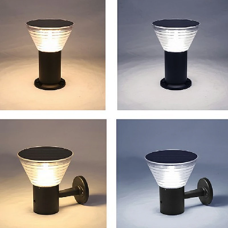 Todo en uno luces llevadas solares decorativas al aire libre del jardín de la prenda impermeable 5w del aluminio IP65