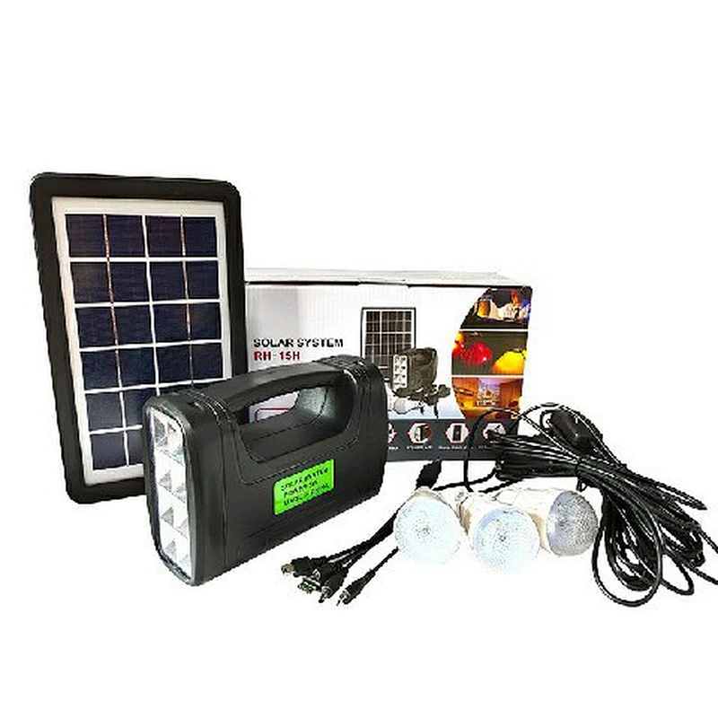 China factory new 3W portable solar flashlight solar generator solar system